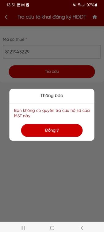 Tra cứu tờ khai theo MST